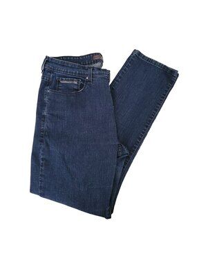 Levis 512 Perfectly Shaping Skinny Jeans Womens Size 18 Mid Rise Dark Wash Denim